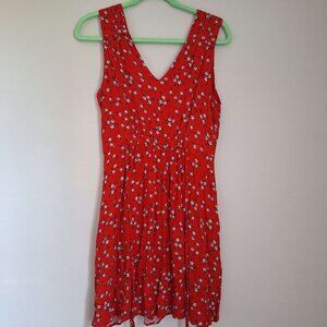 Mercer & Madison Red Floral Dress - Size 12
